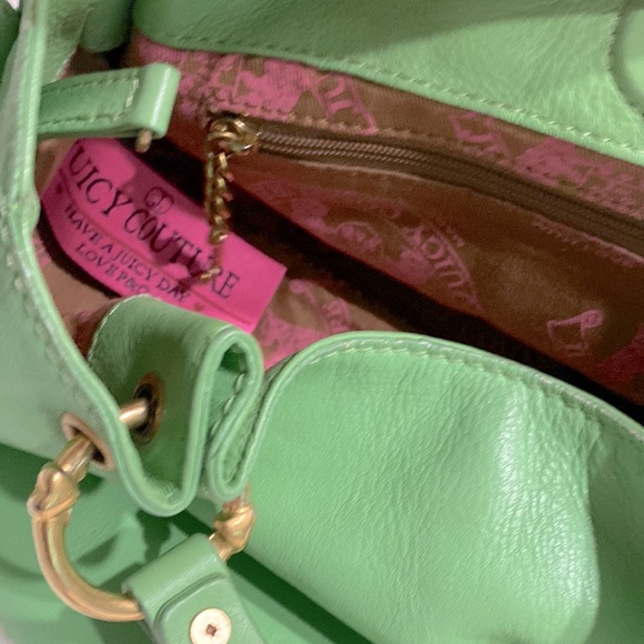 Juicy Couture Green Hobo Bag Like New Excellent Condition - Picture 10 of 11